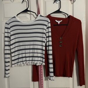 3/$15 Juniors long sleeve Two-fer